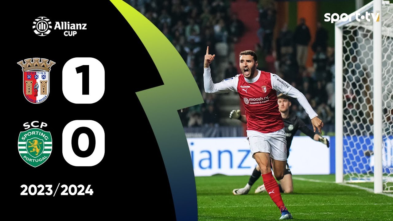 #ไฮไลท์ฟุตบอล [ สปอร์ติ้ง บราก้า 1 - 0 สปอร์ติ้ง ลิสบอน ] โปรตุเกส ลีกคัพ 2024/24.1.67