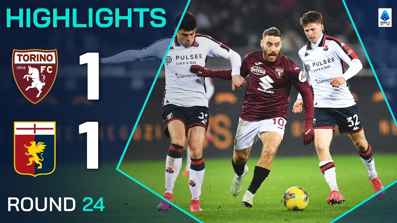 #ไฮไลท์ฟุตบอล [ โตริโน่ 1 - 1 เจนัว ] กัลโช่ เซเรียอา อิตาลี 2025/9.2.68