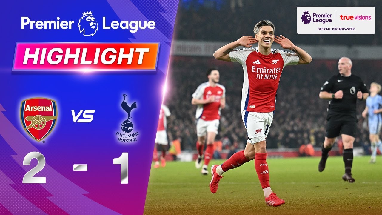 #ไฮไลท์ฟุตบอล [ อาร์เซน่อล 2 - 1 ท็อตแน่ม ฮ็อตสเปอร์ส ] พรีเมียร์ลีก อังกฤษ 2025/16.1.68
