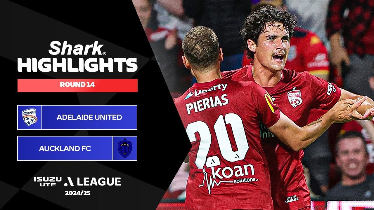 #ไฮไลท์ฟุตบอล [ อดิไลเด้ ยูไนเต็ด 2 - 2 โอ๊คแลนด์ เอฟซี ] เอลีก ออสเตรเลีย 2025/22.1.68