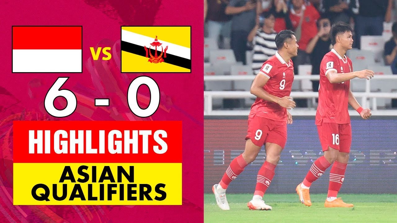 #ไฮไลท์ฟุตบอล [ อินโดนีเซีย 6 - 0 บรูไน ] คัดบอลโลก โซนเอเชีย 2023/13.10.66