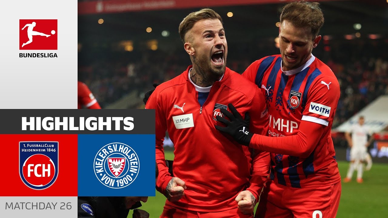 #ไฮไลท์ฟุตบอล [ ไฮน์เดนเฮลม์ 3 - 1 โฮลสไตน์ คีล ] บุนเดสลีก้า เยอรมัน 2025/17.3.68