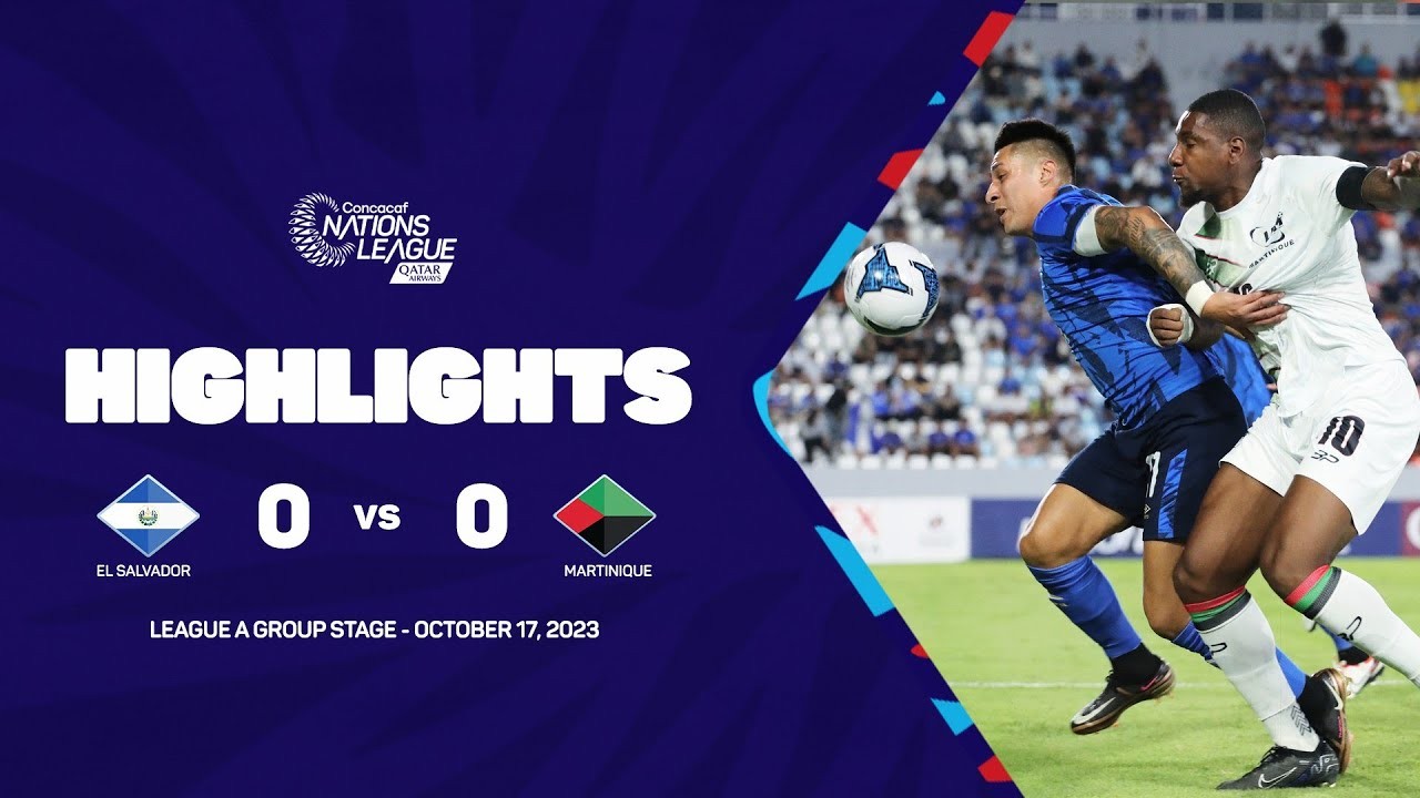 #ไฮไลท์ฟุตบอล [ เอลซัลวาดอร์ 0 - 0 มาร์ตีนิก ] คอนคาเคฟ เนชั่นลีก 2023/18.10.66