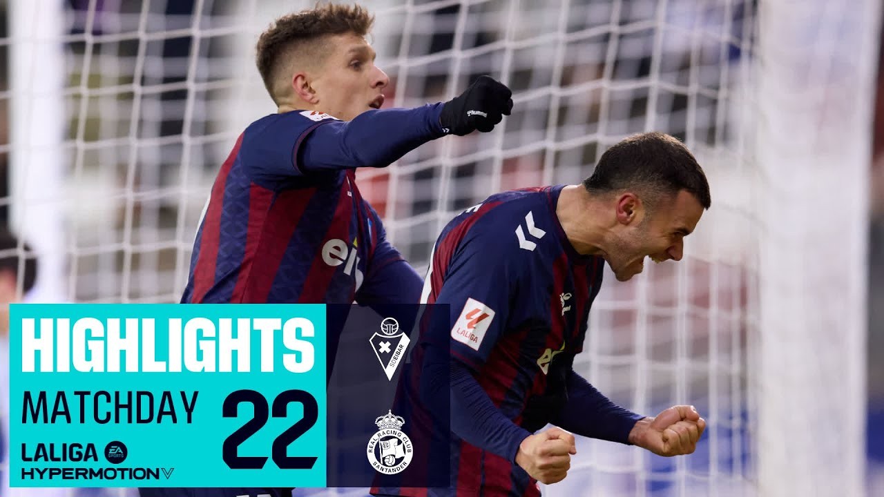 #ไฮไลท์ฟุตบอล [ เออิบาร์ 2 - 0 ราซิ่ง ซานตานเดร์ ] อเดลันเต้ สเปน 2024/13.1.67