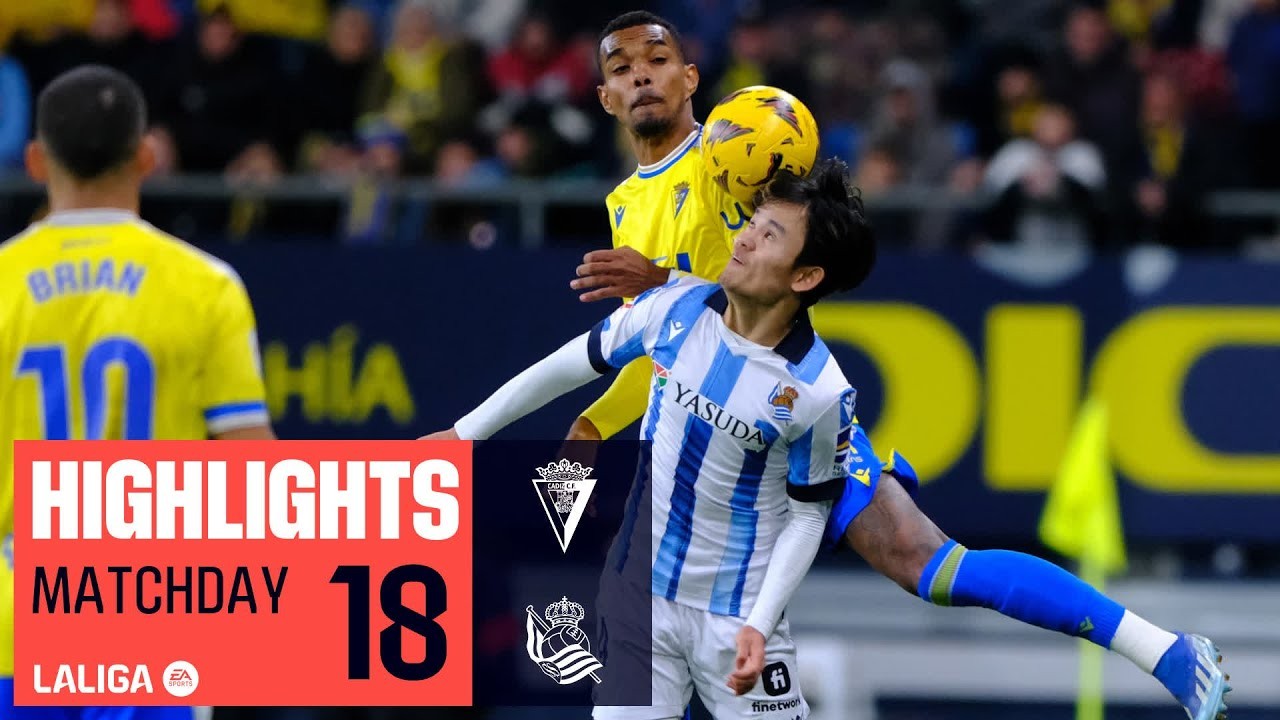 #ไฮไลท์ฟุตบอล [ กาดิซ 0 - 0 เรอัล โซเซียดาด ] ลาลีก้า สเปน 2023/22.12.66