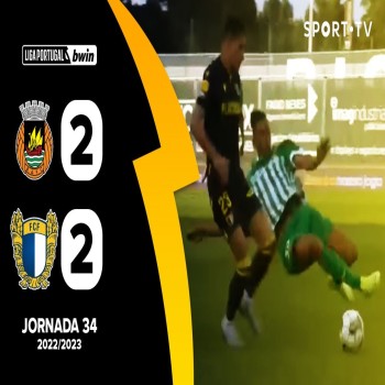 #ไฮไลท์ฟุตบอล [ ริโอ อาฟ 2 - 2 ฟามาลิเคา ] ลีกา ซาเกรส โปรตุเกส 2022/23