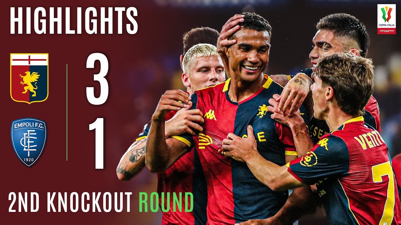 #ไฮไลท์ฟุตบอล [ เจนัว 3 - 1 เอ็มโปลี ] โคปปา อิตาเลีย คัพ 2025/26.9.68