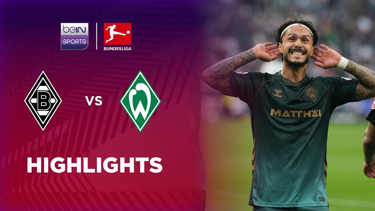 #ไฮไลท์ฟุตบอล [ มึนเช่นกลัดบัค 0 - 4 แวร์เดอร์ เบรเมน ] บุนเดสลีก้า เยอรมัน 2025/15.9.68