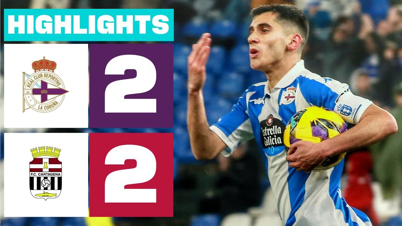 #ไฮไลท์ฟุตบอล [ เดปอร์ติโบ ลาคอรุนญ่า 2 - 2 คาร์ทาเกน่า ] อเดลันเต้ สเปน 2025/24.3.68