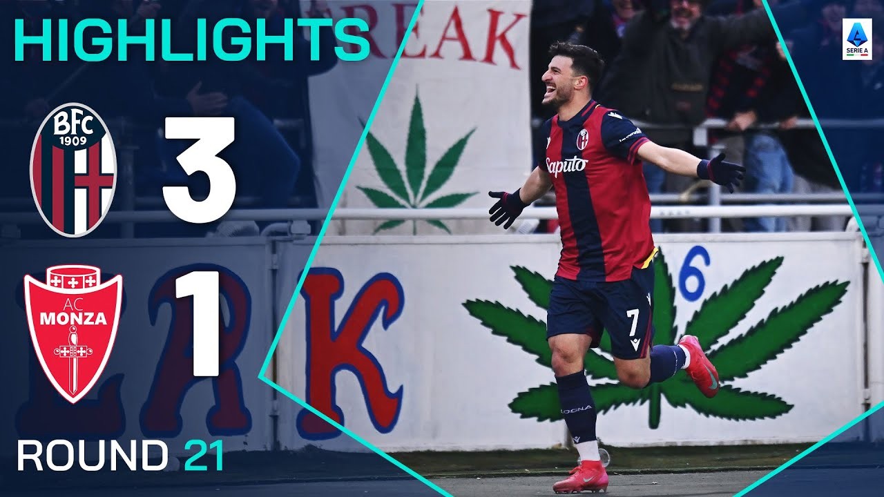 #ไฮไลท์ฟุตบอล [ โบโลญญ่า 3 - 1 มอนซ่า ] กัลโช่ เซเรียอา อิตาลี 2025/19.1.68