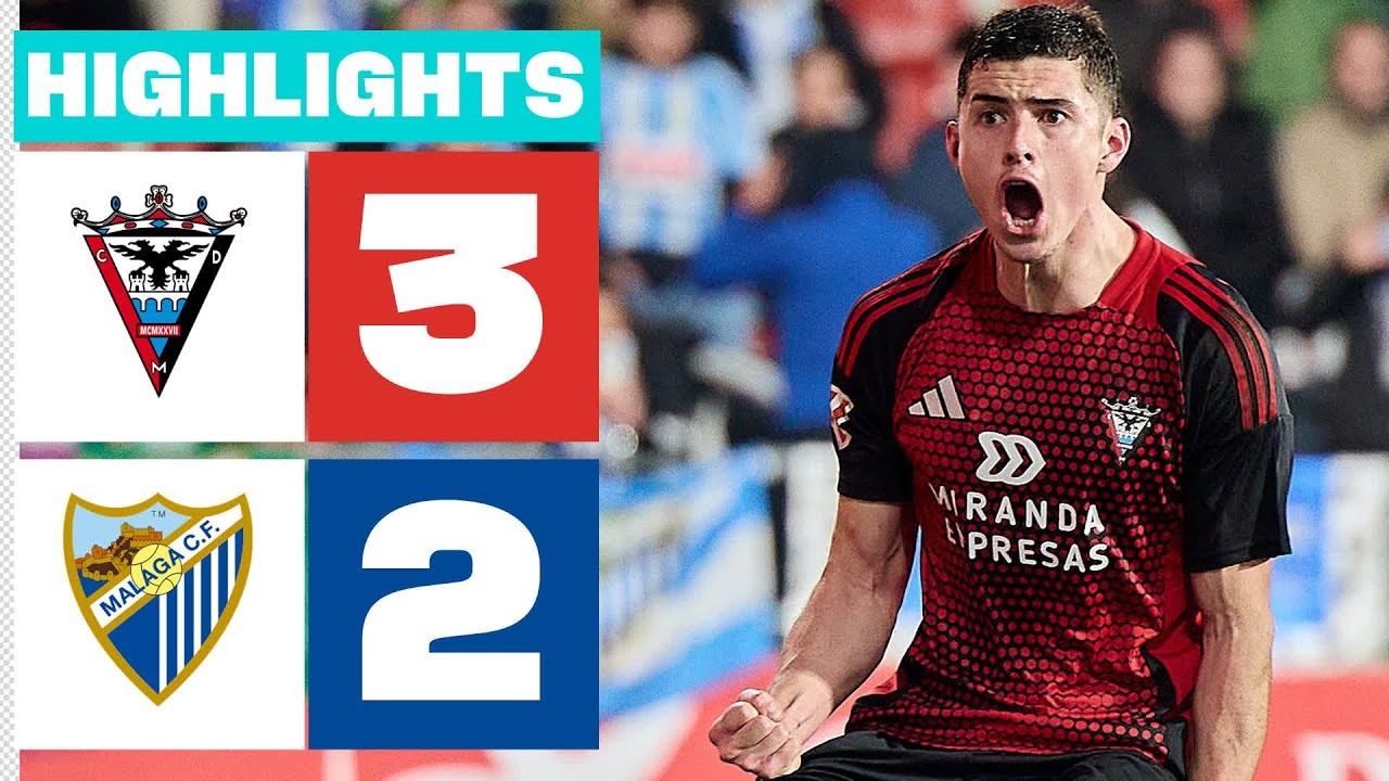 #ไฮไลท์ฟุตบอล [ มิรานเดส 3 - 2 มาลาก้า ] อเดลันเต้ สเปน 2025/21.1.68