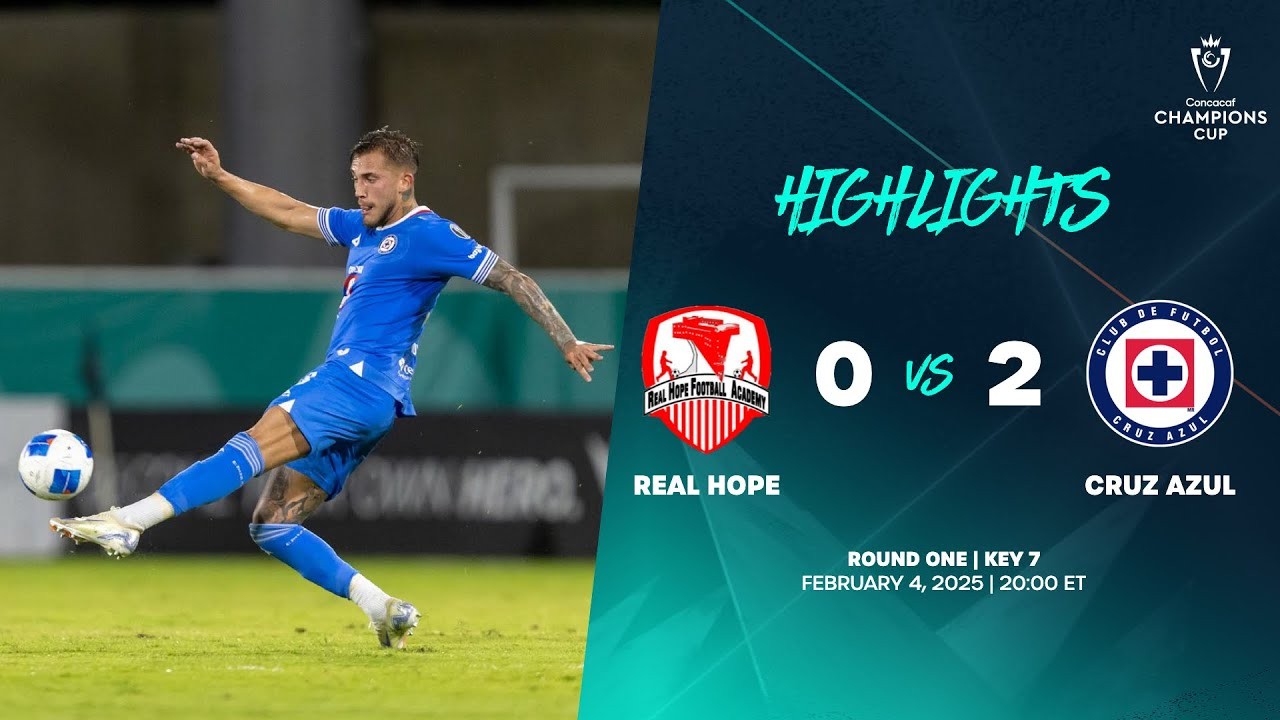 #ไฮไลท์ฟุตบอล [ เรอัล โฮป เอฟเอ 0 - 2 ครูซ อาซูล ] คอนคาเคฟ แชมเปี้ยนส์ คัพ 2025/5.2.68