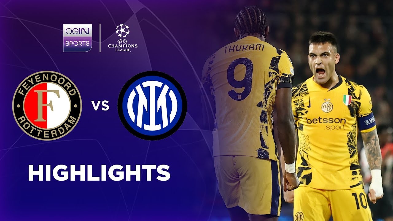 #ไฮไลท์ฟุตบอล [ เฟเยนูร์ด ร็อตเธอร์ดัม 0 - 2 อินเตอร์ มิลาน ] ยูฟ่า แชมเปี้ยนส์ลีก (รอบ16ทีมสุดท้าย)นัดแรก 2025/6.3.68