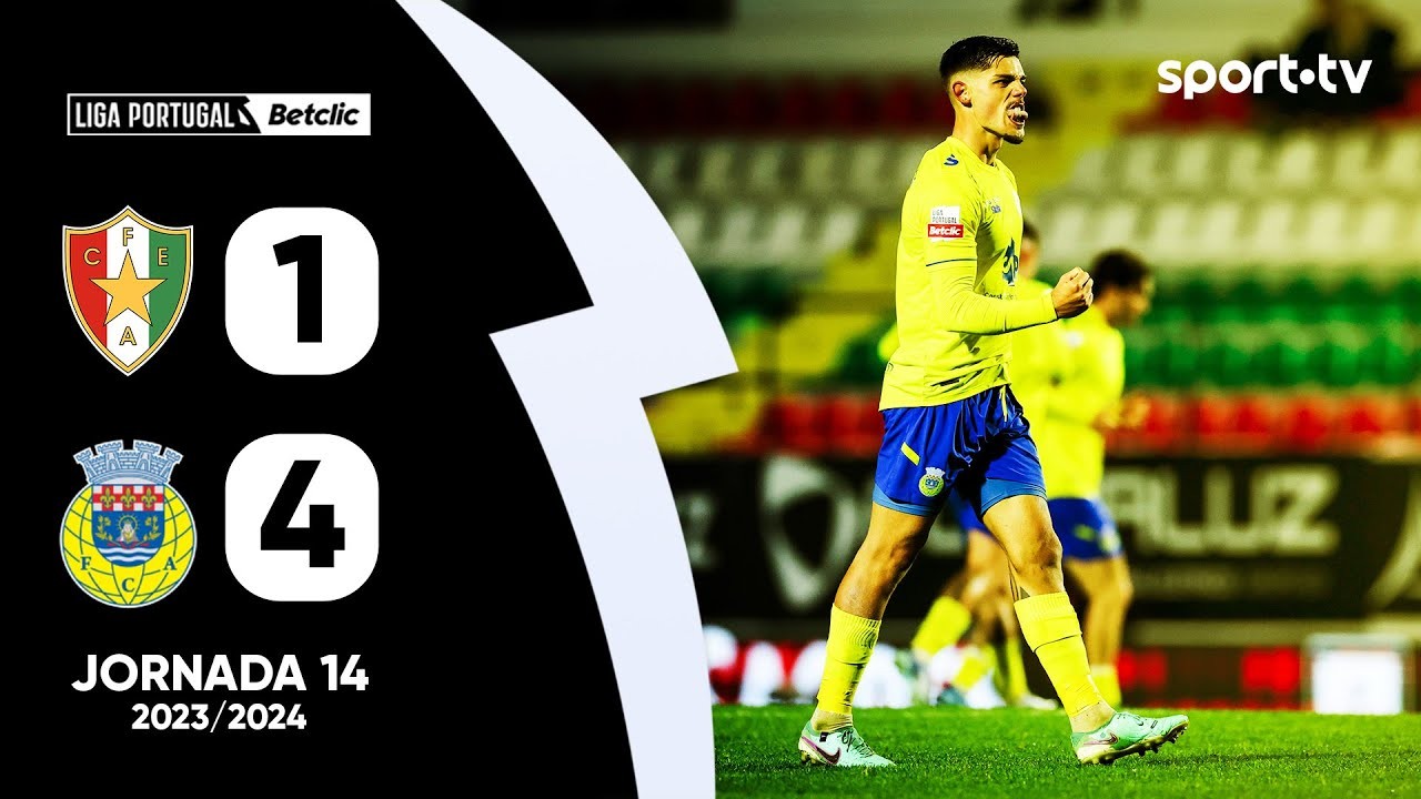 #ไฮไลท์ฟุตบอล [ อมาดอร่า 1 - 4 อารัวก้า ] ลีกา ซาเกรส โปรตุเกส 2023/29.12.66