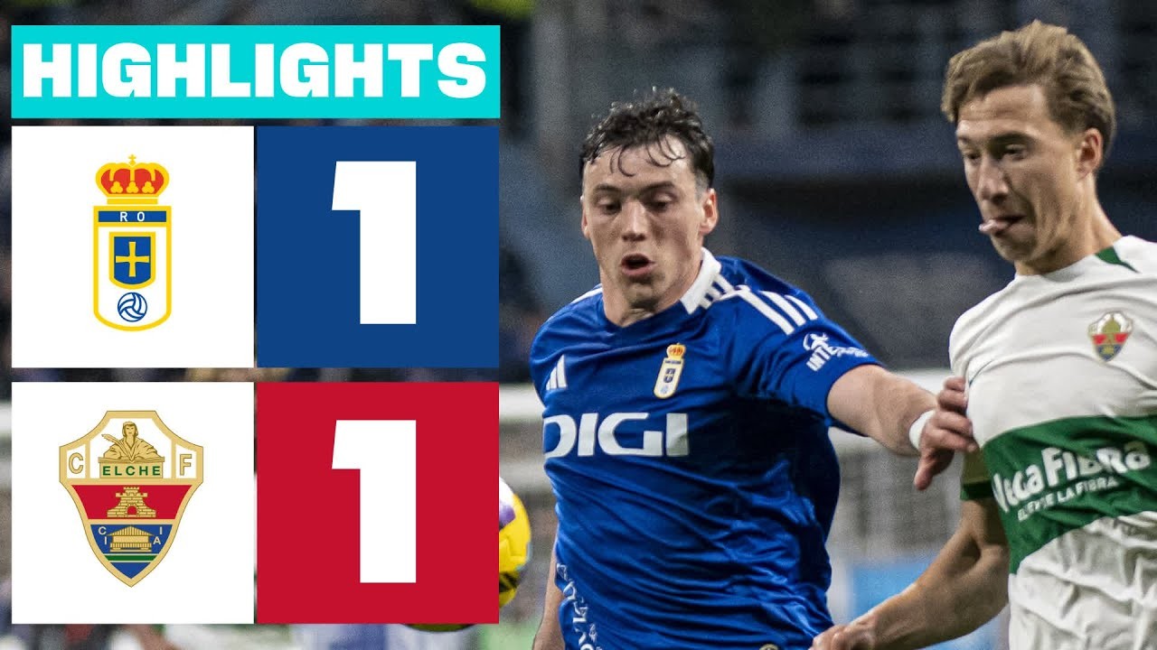 #ไฮไลท์ฟุตบอล [ เรอัล โอเบียโด้ 1 - 1 เอลเช่ ] อเดลันเต้ สเปน 2025/15.3.68