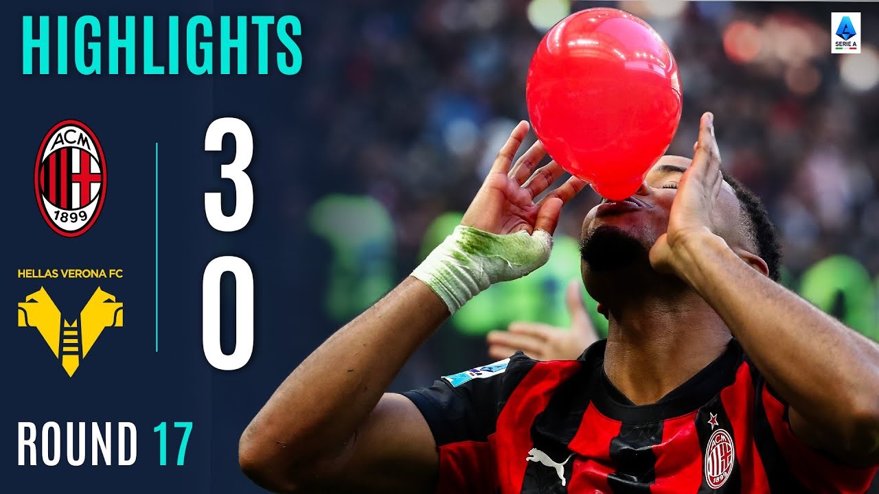 #ไฮไลท์ฟุตบอล [ เอซี มิลาน 3 - 0 เวโรน่า ] กัลโช่ เซเรียอา อิตาลี 2025/29.12.68