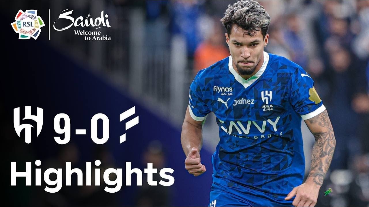 #ไฮไลท์ฟุตบอล [ อัล ฮิลาล 9 - 0 อัล ฟาร์ท ] ซาอุดีอาระเบีย โปรเฟสชั่นแนล ลีก 2025/17.1.68