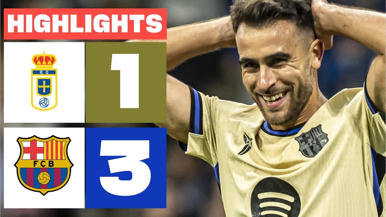 #ไฮไลท์ฟุตบอล [ เรอัล โอเบียโด้ 1 - 3 บาร์เซโลน่า ] ลาลีก้า สเปน 2025/26.9.68