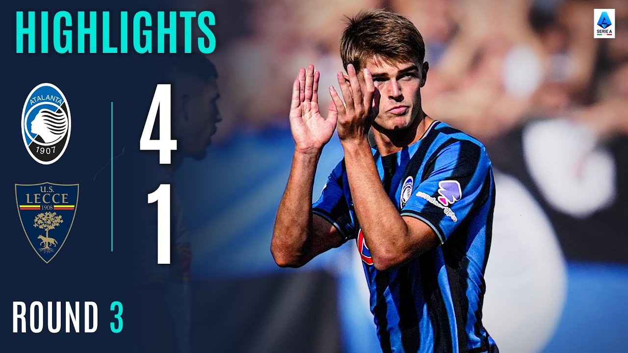 #ไฮไลท์ฟุตบอล [ อตาลันต้า 4 - 1 เลชเช่ ] กัลโช่ เซเรียอา อิตาลี 2025/15.9.68