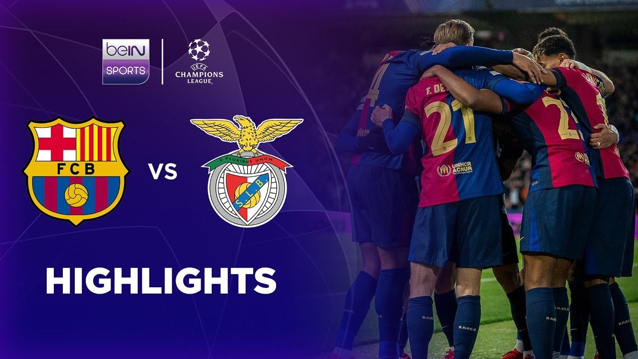 #ไฮไลท์ฟุตบอล [ บาร์เซโลน่า 3 - 1 เบนฟิก้า ] ยูฟ่า แชมเปี้ยนส์ลีก (รอบ16ทีมสุดท้าย)นัดสอง 2025/12.3.68