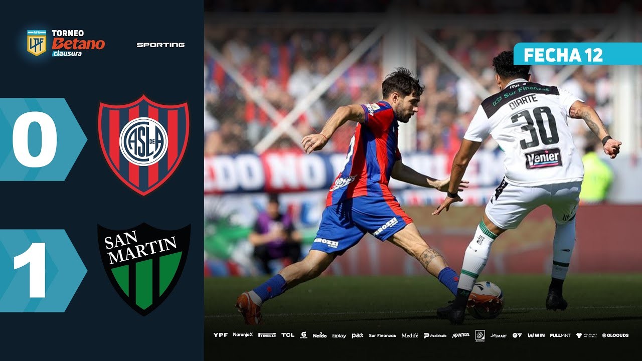 #ไฮไลท์ฟุตบอล [ ซาน ลอเรนโซ่ 0 - 1 ซานมาร์ติน ซานฮวน ] อาร์เจนติน่า พรีเมียร์ ดิวิชั่น 2025/11.10.68