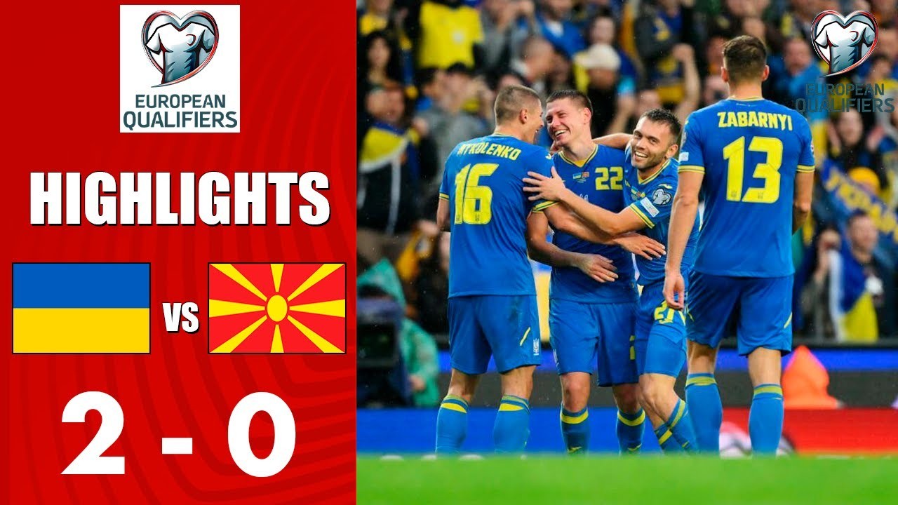 #ไฮไลท์ฟุตบอล [ ยูเครน	2 - 0 มาซิโดเนีย ] ฟุตบอลยูโร รอบคัดเลือก 2023/15.10.66