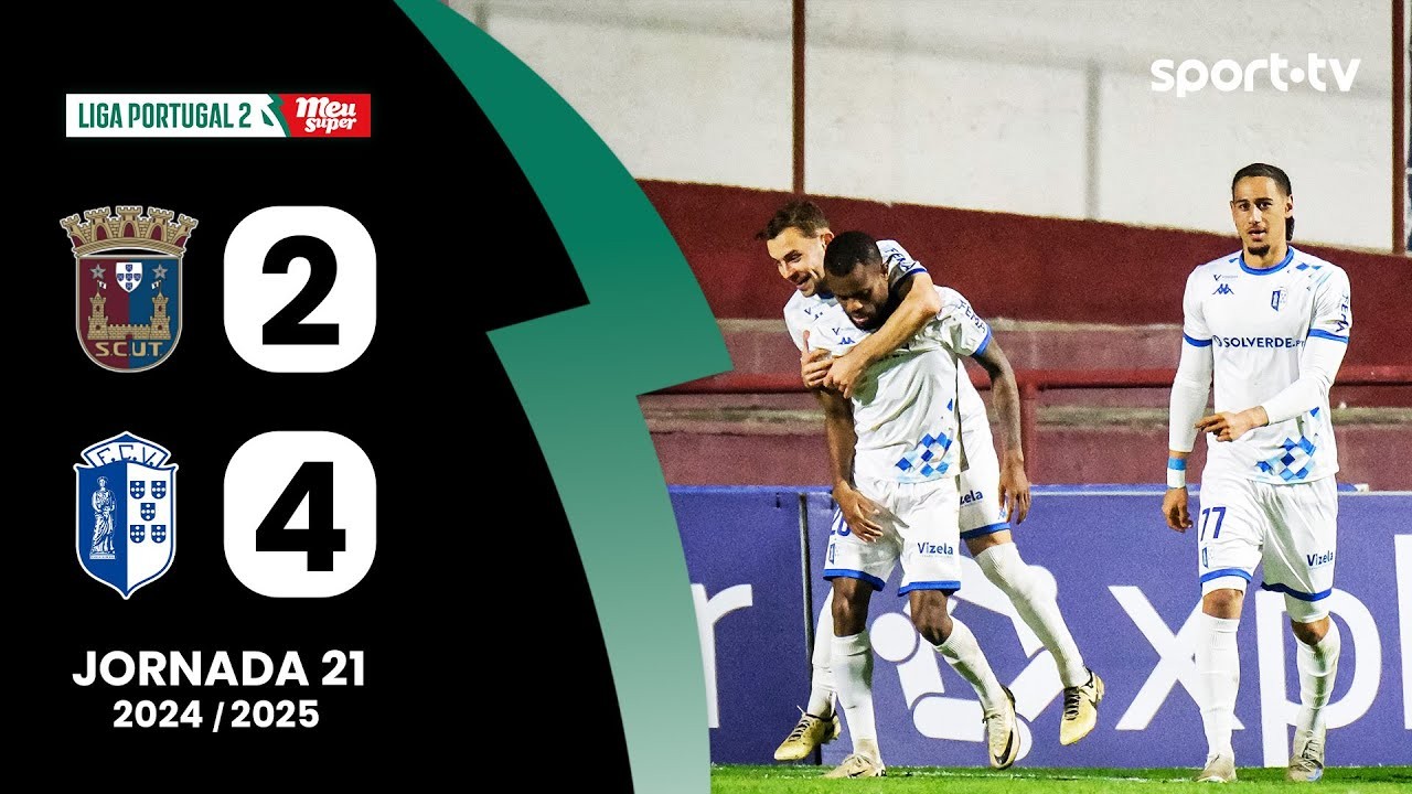 #ไฮไลท์ฟุตบอล [ เอสซี ยูเนี่ยน ตอรเรียนเซ่ 2 - 4 วิเซล่า ] โปรตุเกส ดิวิชั่น2 2025/11.2.68