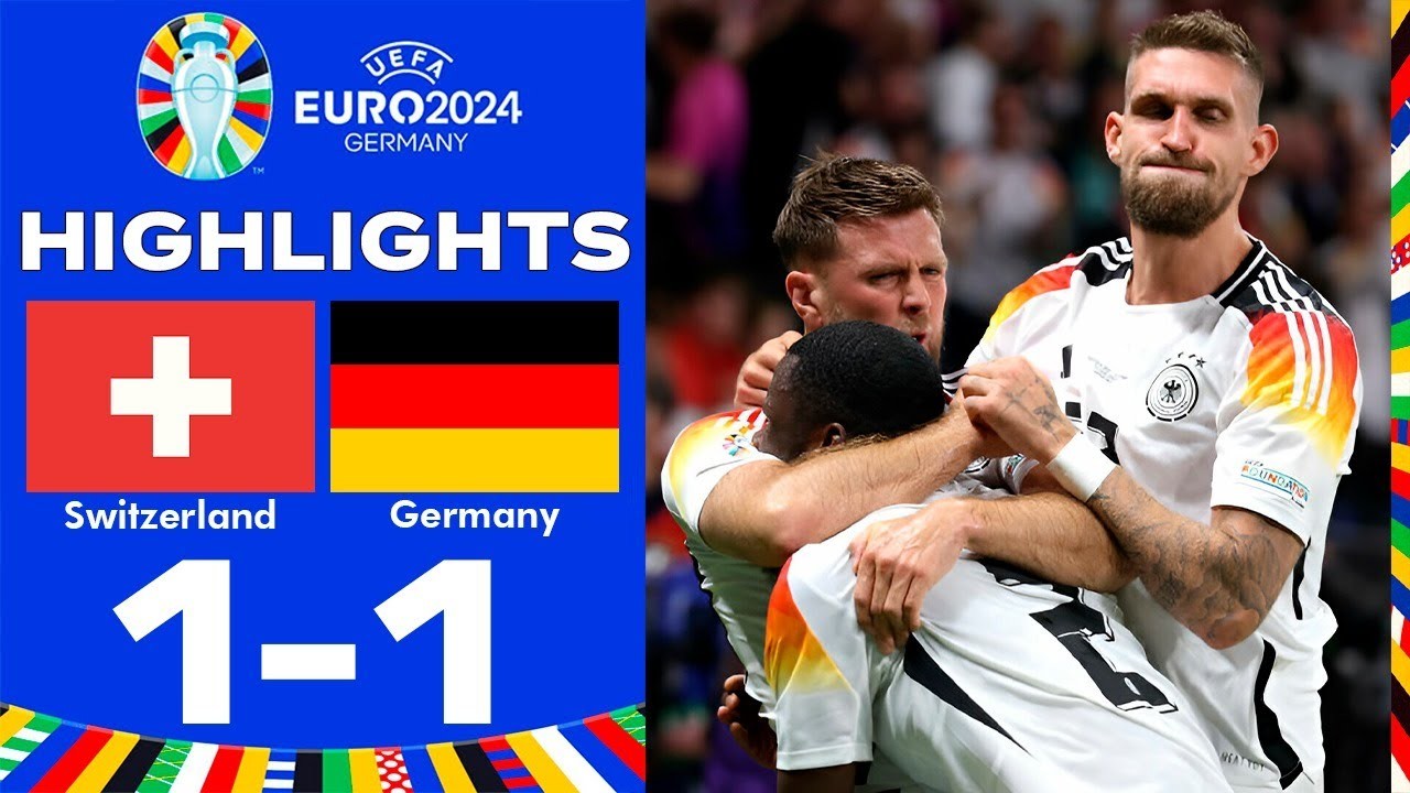 #ไฮไลท์ฟุตบอล [ สวิตเซอร์แลนด์ 1 - 1 เยอรมัน ] ศึกฟุตบอลยูโร 2024/24.6.67