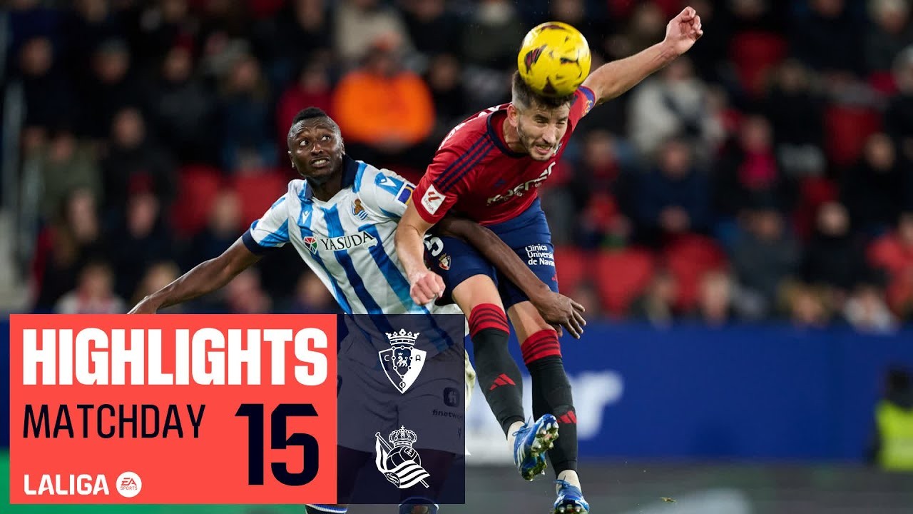 #ไฮไลท์ฟุตบอล [ โอซาซูน่า 1 - 1 เรอัล โซเซียดาด ] ลาลีก้า สเปน 2023/3.12.66