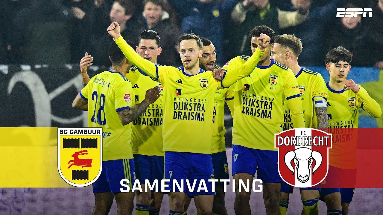 #ไฮไลท์ฟุตบอล [ เอสซี คัมบูร์ 1 - 0 ดอร์เดรชท์ ] จูปิแลร์ลีก ฮอลแลนด์ 2025/11.3.68