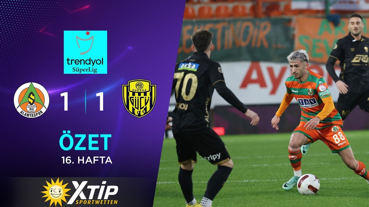 #ไฮไลท์ฟุตบอล [ อลันยาสปอร์ 1 - 1 อันคารากูคู ] ตุรกี ซุปเปอร์ลีก 2024/10.1.67