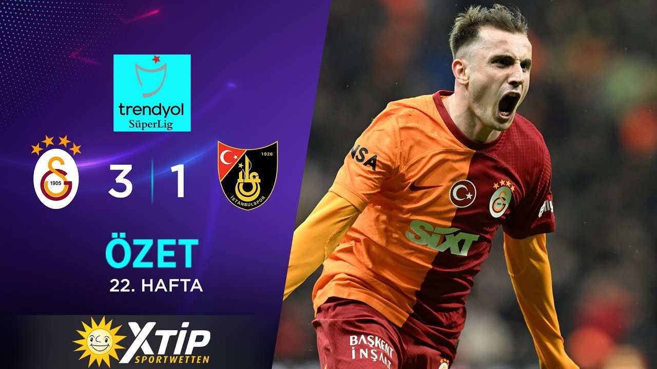 #ไฮไลท์ฟุตบอล [ กาลาตาซาราย 3 - 1 อิสตันบูลสปอร์ ] ตุรกี ซุปเปอร์ลีก 2024/26.1.67