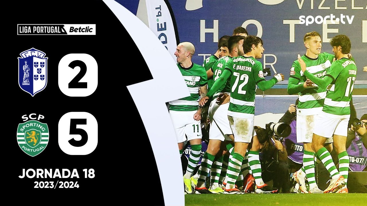 #ไฮไลท์ฟุตบอล [ วิเซล่า 2 - 5 สปอร์ติ้ง ลิสบอน ] ลีกา ซาเกรส โปรตุเกส 2024/19.1.67
