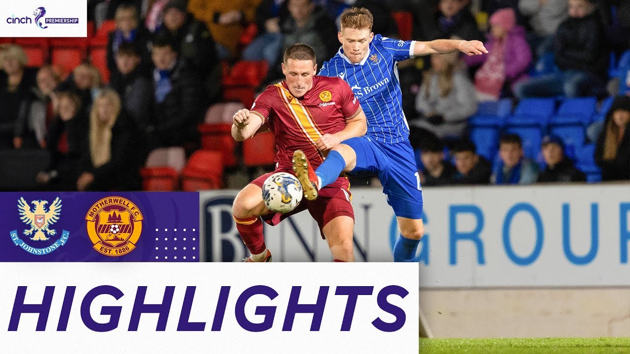 #ไฮไลท์ฟุตบอล [ เซนต์ จอห์นสโตน 2 - 2 มาเธอร์เวลล์ ] สก็อตแลนด์ พรีเมียร์ลีก 2023/8.11.66