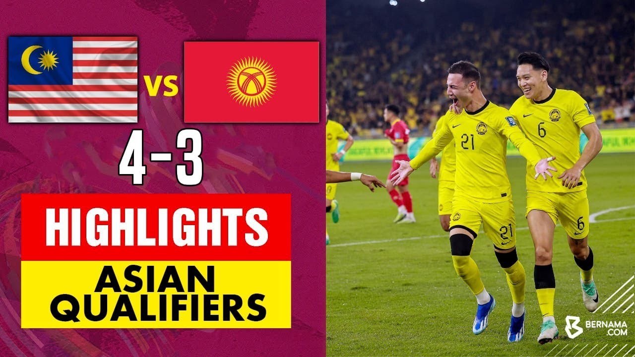 #ไฮไลท์ฟุตบอล [ มาเลเซีย 4 - 3 คีร์กีซสถาน ] ฟุตบอลโลก รอบคัดเลือก โซนเอเชีย 2023/17.11.66
