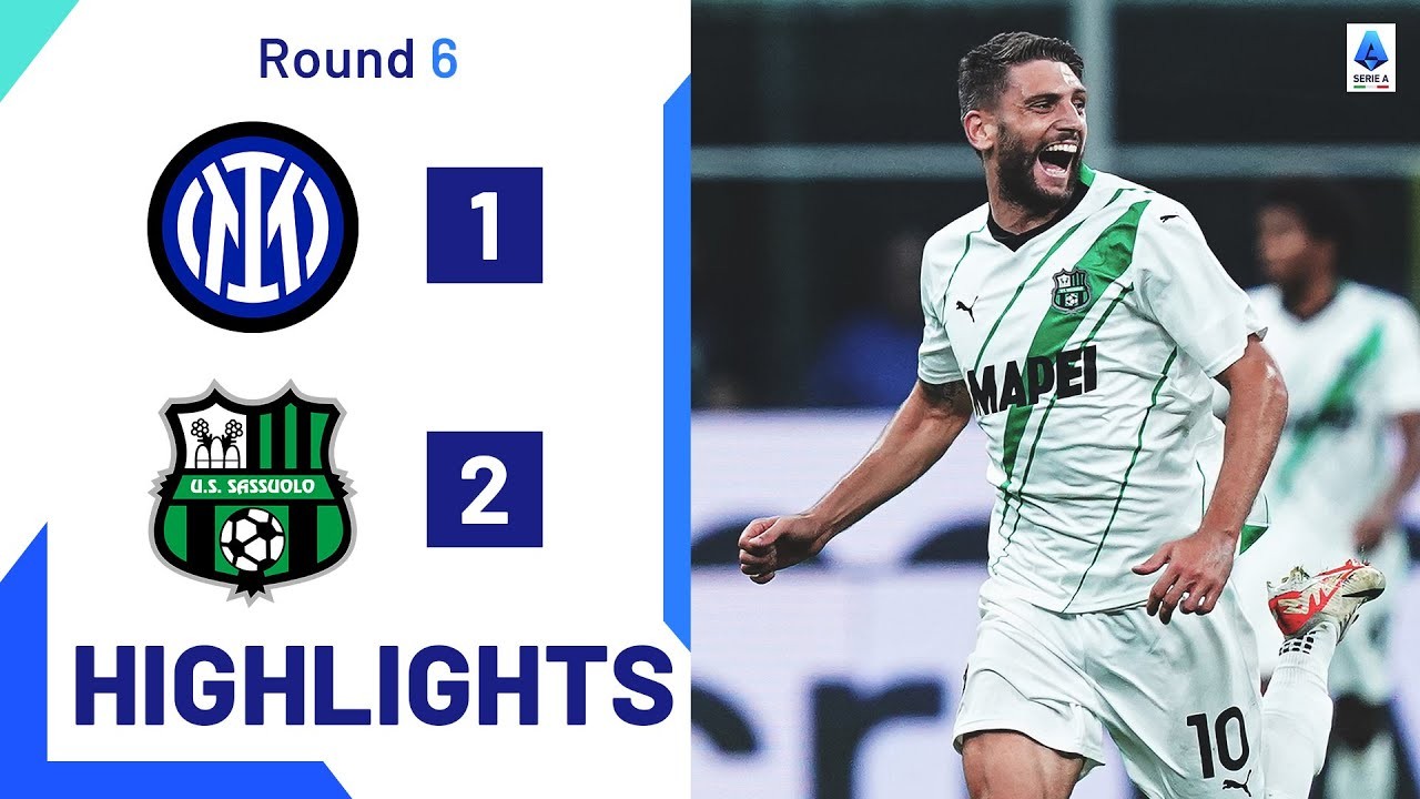 #ไฮไลท์ฟุตบอล [ อินเตอร์ มิลาน 1 - 2 ซัสเซาโล่ ] กัลโช่ เซเรียอา อิตาลี 2023/28.9.66