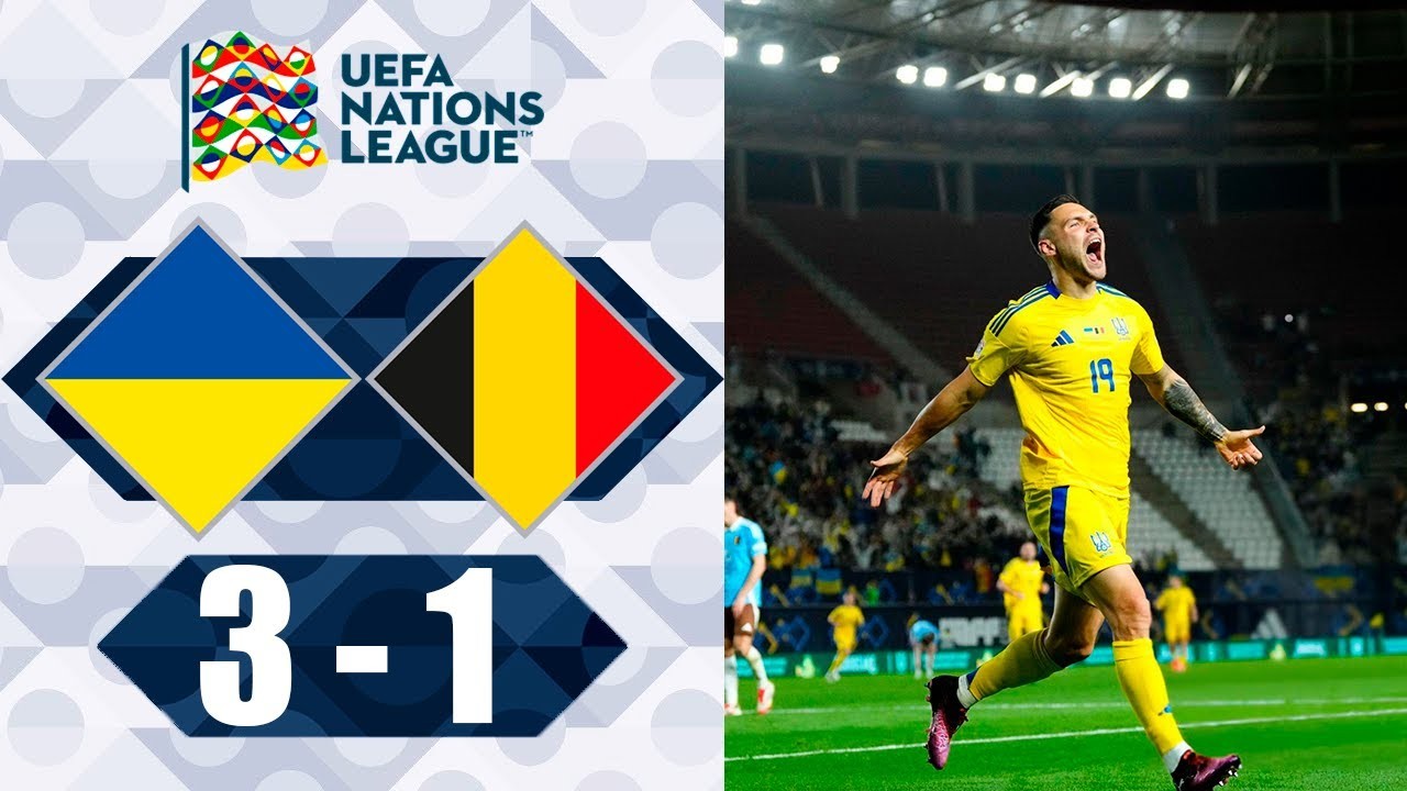 Full Match ย้อนหลัง [ ยูเครน vs เบลเยี่ยม ] ยูฟ่า เนชั่นส์ ลีก 2025/21.3.68