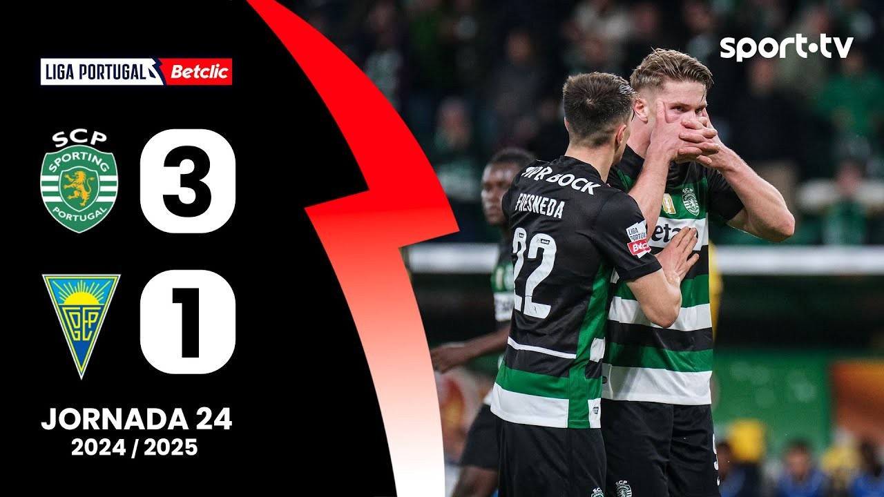 #ไฮไลท์ฟุตบอล [ สปอร์ติ้ง ลิสบอน 3 - 1 เอสโตริล ] ลีกา ซาเกรส โปรตุเกส 2025/4.3.68