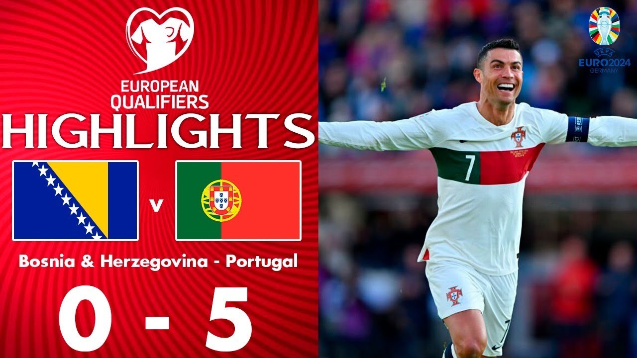 #ไฮไลท์ฟุตบอล [ บอสเนีย 0 - 5 โปรตุเกส ] ฟุตบอลยูโร รอบคัดเลือก 2023/17.10.66
