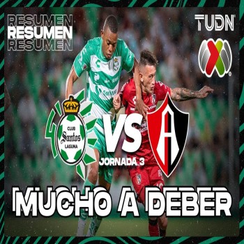 #ไฮไลท์ฟุตบอล [ ซานโตส ลากูน่า 0 - 0 อัตลาส ] เม็กซิโก พรีเมร่า ดิวิชั่น 2023