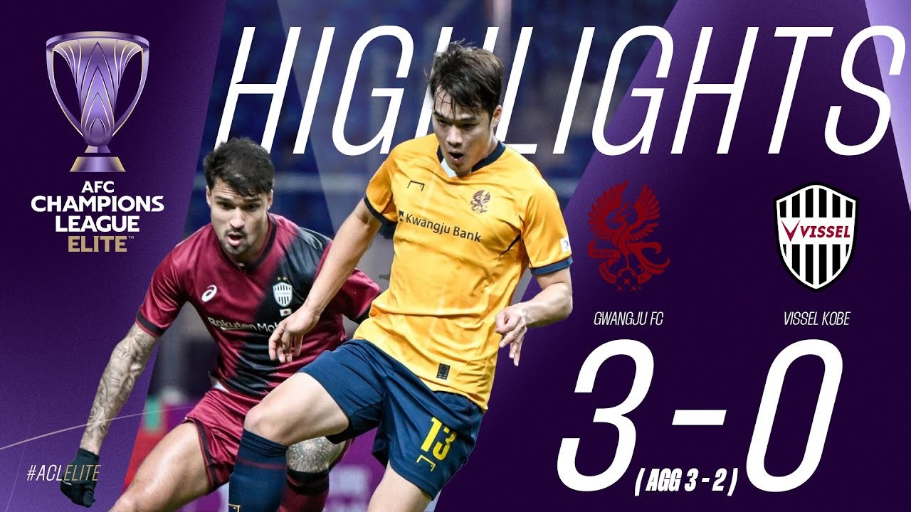 #ไฮไลท์ฟุตบอล [ กวางจู เอฟซี(เกาหลีใต้) 3 - 0 วิสเซล โกเบ(ญี่ปุ่น) ] เอเอฟซี แชมเปี้ยนส์ลีก อีลิท 2025/13.3.68