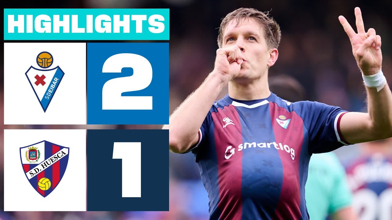 #ไฮไลท์ฟุตบอล [ เออิบาร์ 2 - 1 ฮูเอสก้า ] อเดลันเต้ สเปน 2025/24.3.68