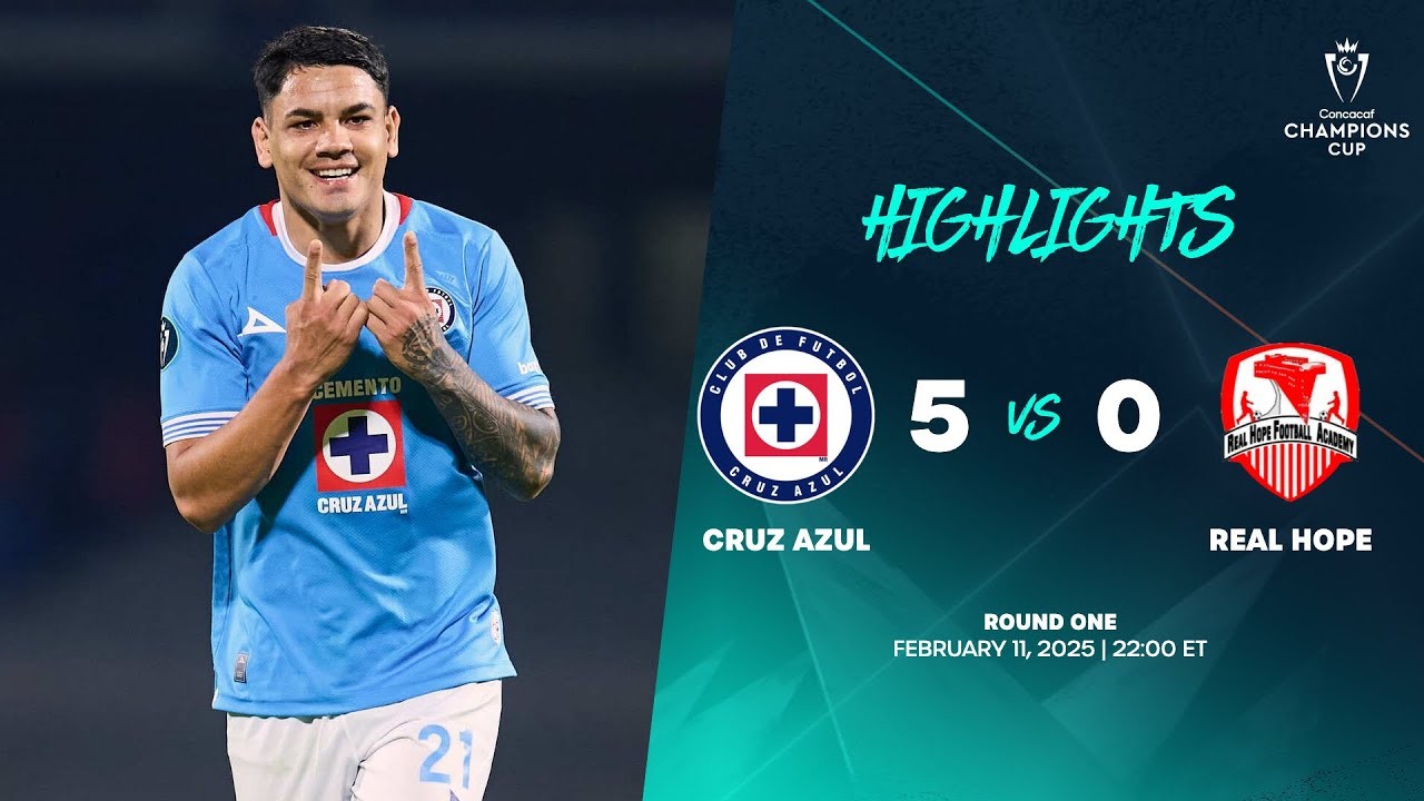 #ไฮไลท์ฟุตบอล [ ครูซ อาซูล 5 - 0 เรอัล โฮป เอฟเอ ] คอนคาเคฟ แชมเปี้ยนส์ลีก 2025/12.2.68