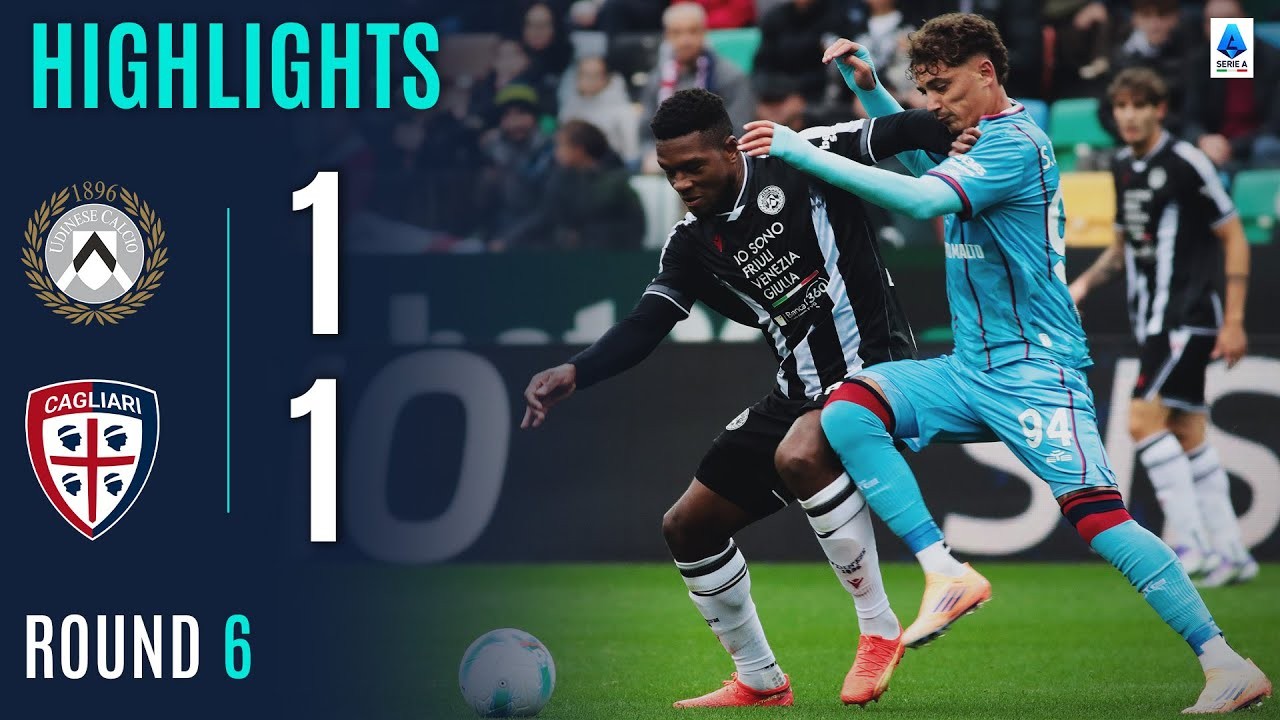 #ไฮไลท์ฟุตบอล [ อูดิเนเซ่ 1 - 1 กายารี่ ] กัลโช่ เซเรียอา อิตาลี 2025/6.10.68