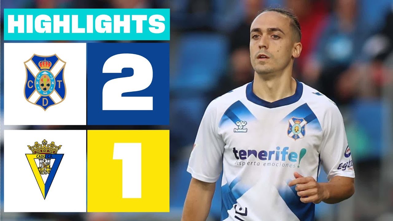 #ไฮไลท์ฟุตบอล [ เตเนริเฟ่ 2 - 1 กาดิซ ] อเดลันเต้ สเปน 2025/24.3.68