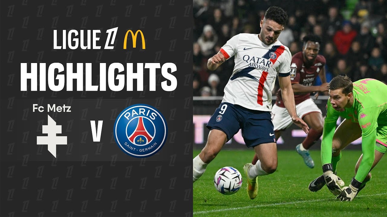 #ไฮไลท์ฟุตบอล [ เม็ตซ์ 2 - 3 ปารีส แซงต์ แชร์กแมง ] ลีกเอิง ฝรั่งเศส 2025/14.12.68