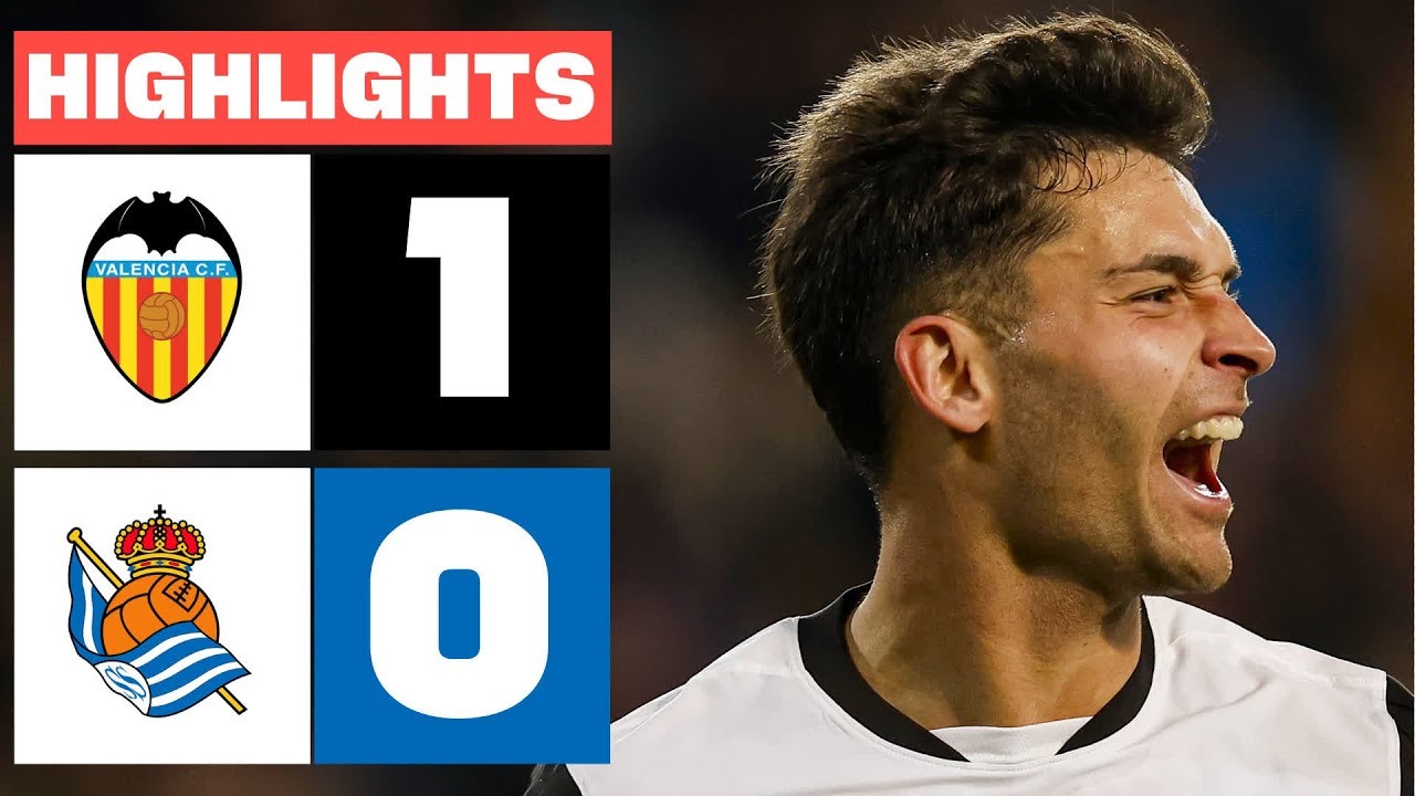 #ไฮไลท์ฟุตบอล [ บาเลนเซีย 1 - 0 เรอัล โซเซียดาด ] ลาลีก้า สเปน 2025/20.1.68